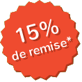 15 % de remise